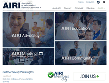 Tablet Screenshot of airi.org